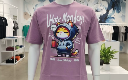 Deep Purple Hue T-shirt 100% Premium Cotton Casual Wear Trendy Deep Purple Hue T-shirt 100% Premium Cotton Casual Wear