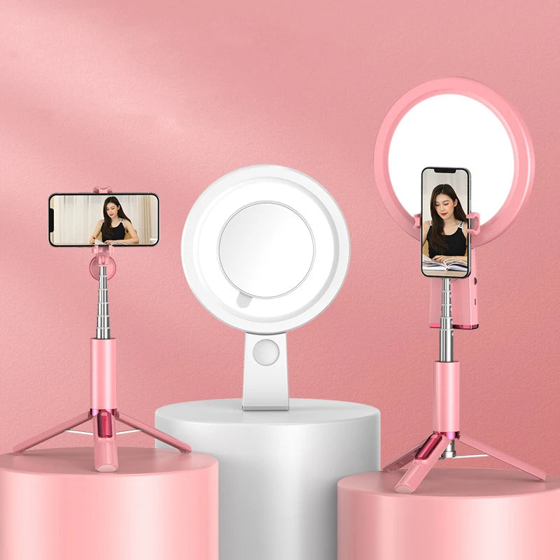 Professional Makeup Beauty Live Selfie Ring Light with Tripod and Mobile Phone Holder Trendy Professional Makeup Beauty Live Selfie Ring Light with Tripod and Mobile Phone Holder